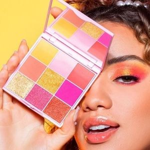 Lime Crime Glory Vegan Face and Eye Palette, Bright Pigments Perfect for Summer!